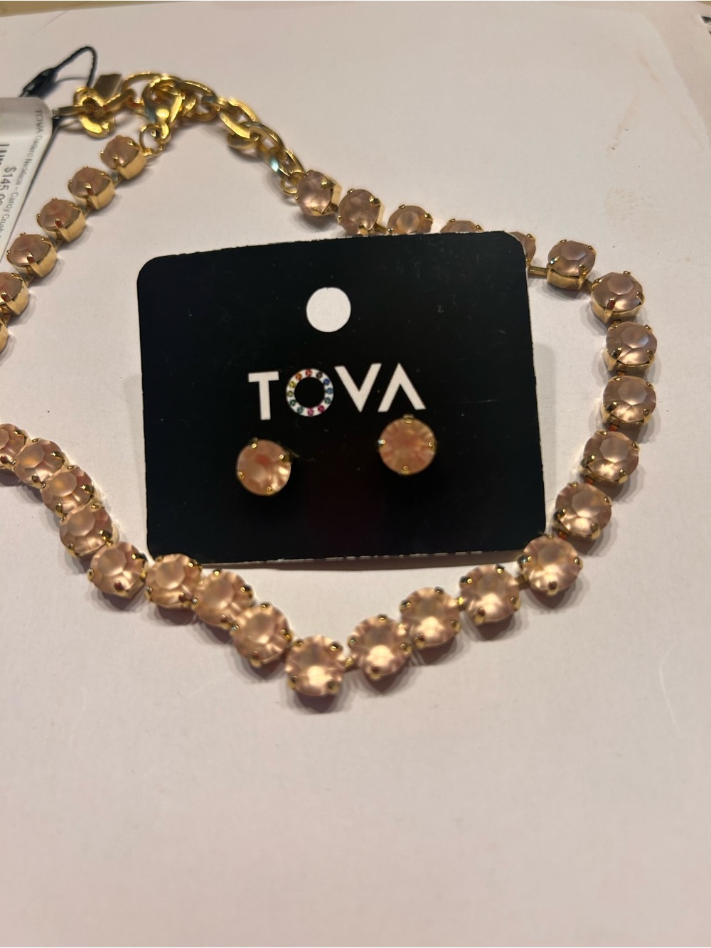 TOVA Oakland  Necklace Candy Crush Matte Vintage Rose
